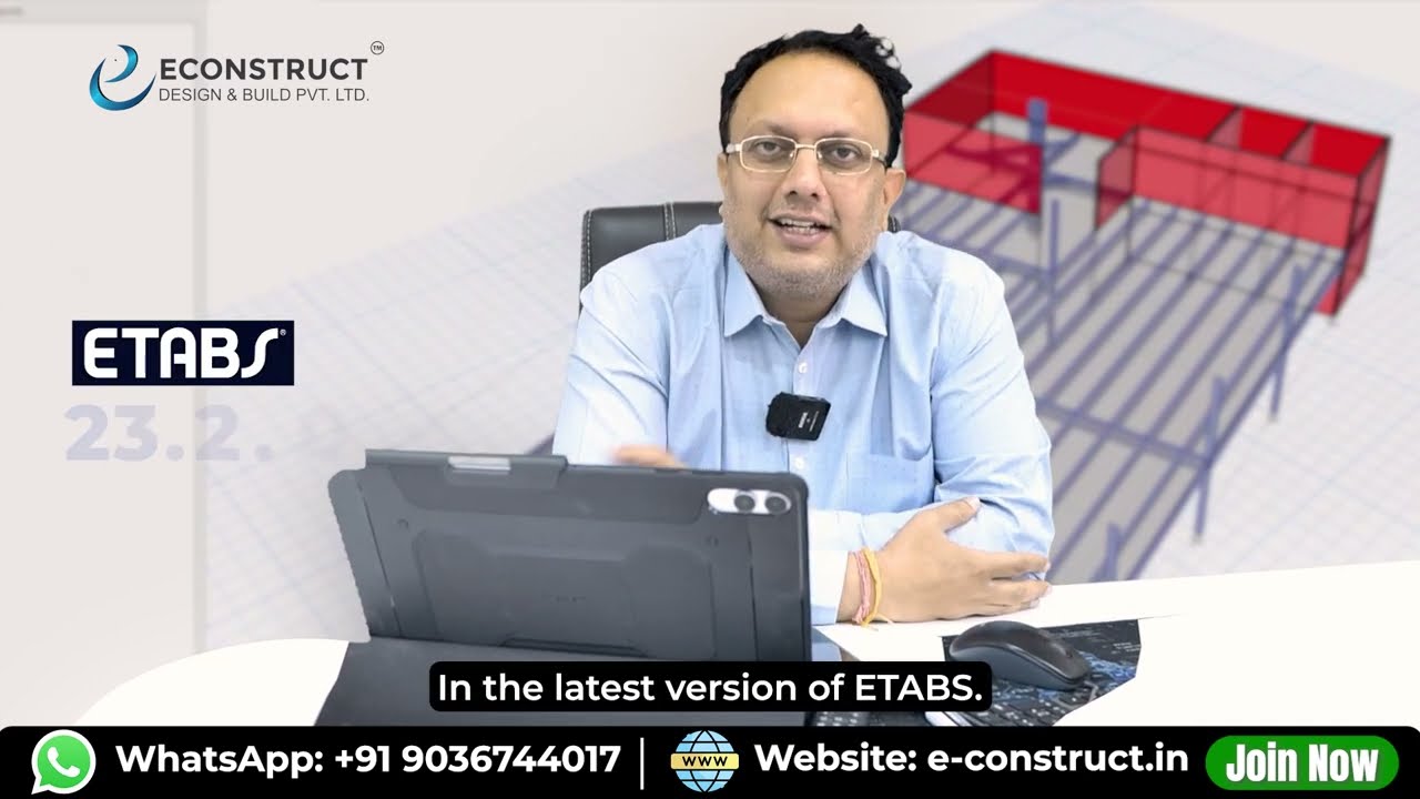 Mr. Sandeep Pingale presenting Latest Version of ETABS – New Features & Updates